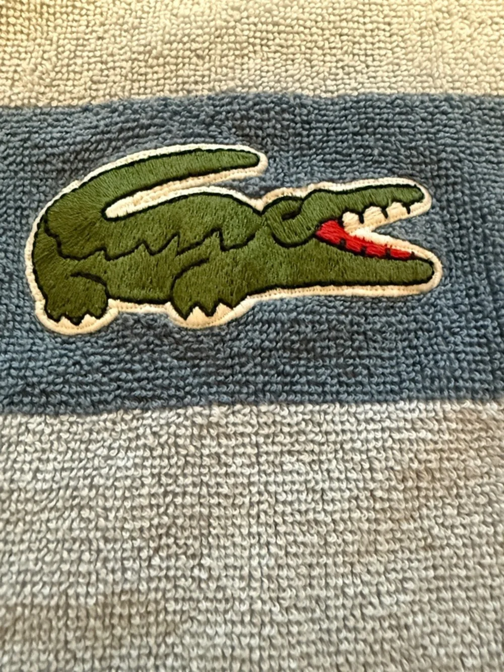 Lacoste Blue Bath towel